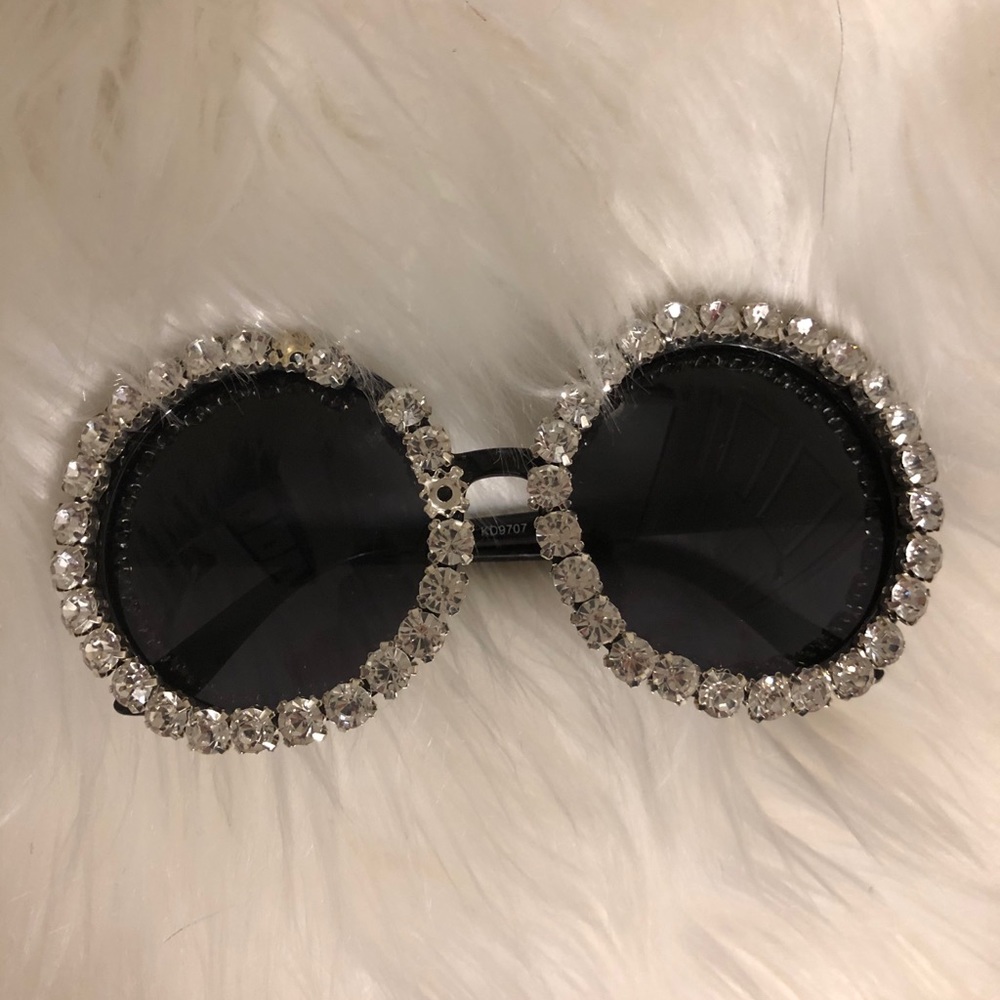 Rhinestone glam sunglasses